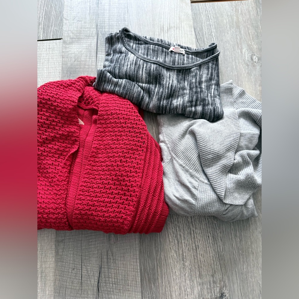 Womens Plus Size Lot of 3 Tops - Plus Size 3X sweater cardigan bundle